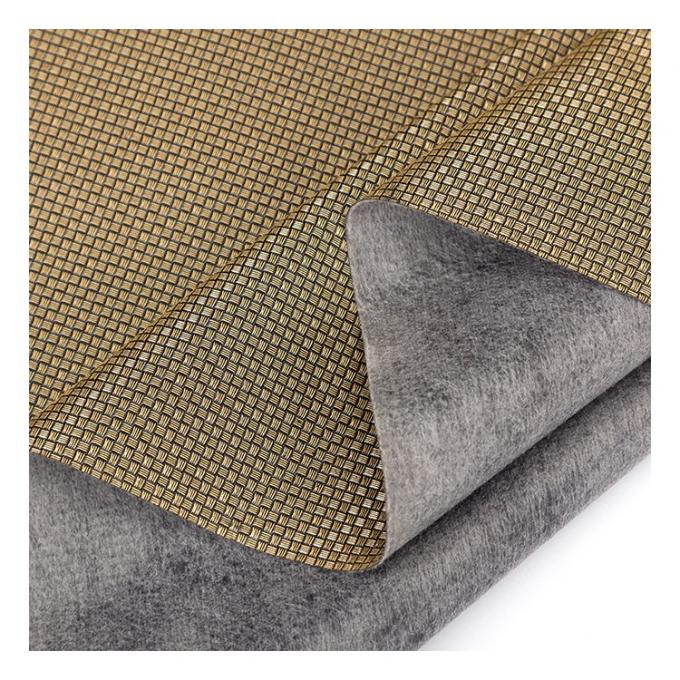 Pvc Metal Perla Colore chiaro Piccolo Disegno di tessuto Artificiale Imballaggio sintetico Portafoglio Scatola Scarpe Notebook Tessuto in pelle finta 15