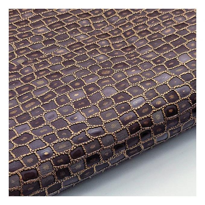 Pelle sintetica artificiale con motivo a grana di pietra perlata in PVC per imballaggio, portafogli, scatole, scarpe, quaderni, tessuto in similpelle 16