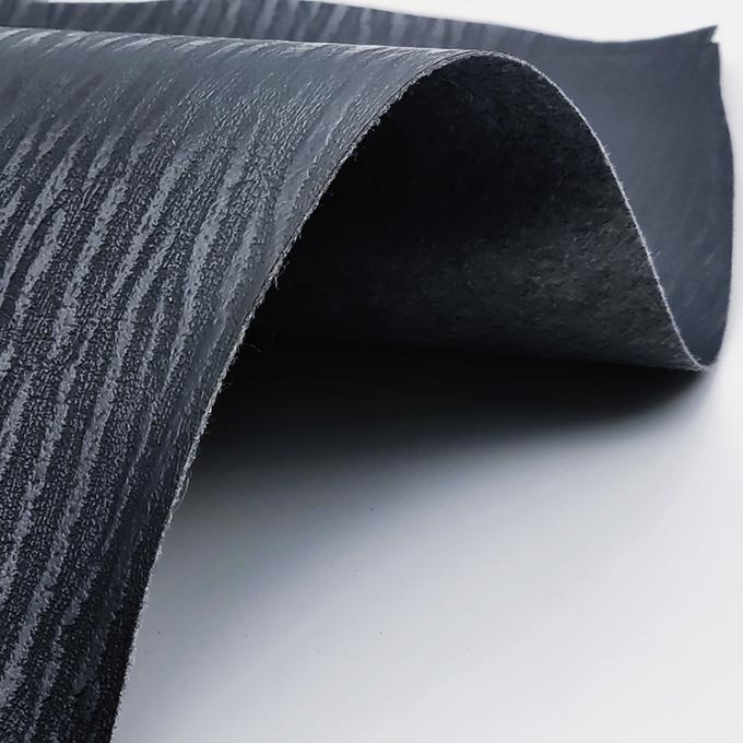 Ingrosso Pvc Stripe Leather Artificial Synthetic Leather Legno Stampa Imballaggio Portafoglio Scatola Scarpe Notebook Tessuto in pelle finta 12