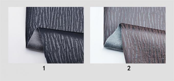 Ingrosso Pvc Stripe Leather Artificial Synthetic Leather Legno Stampa Imballaggio Portafoglio Scatola Scarpe Notebook Tessuto in pelle finta 15