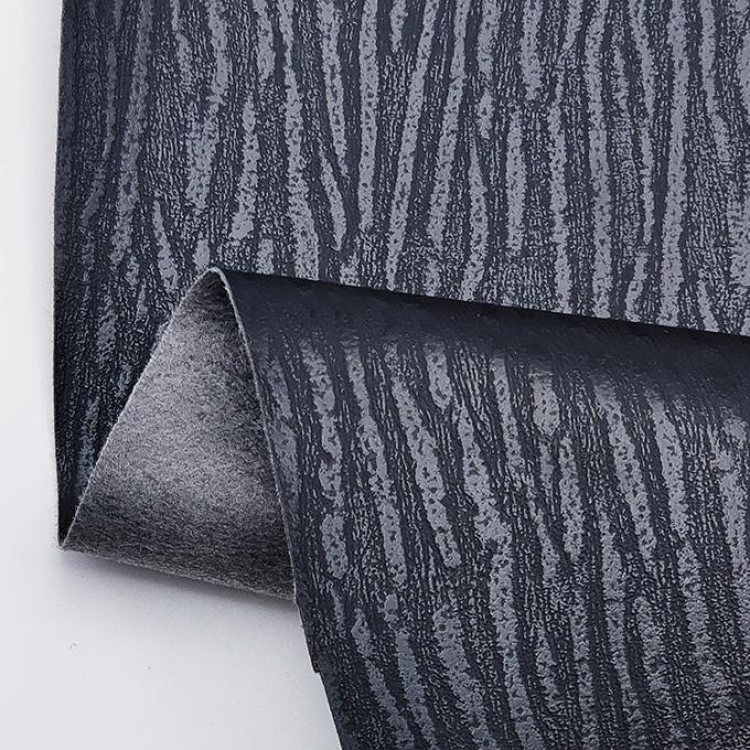 Ingrosso Pvc Stripe Leather Artificial Synthetic Leather Legno Stampa Imballaggio Portafoglio Scatola Scarpe Notebook Tessuto in pelle finta 13