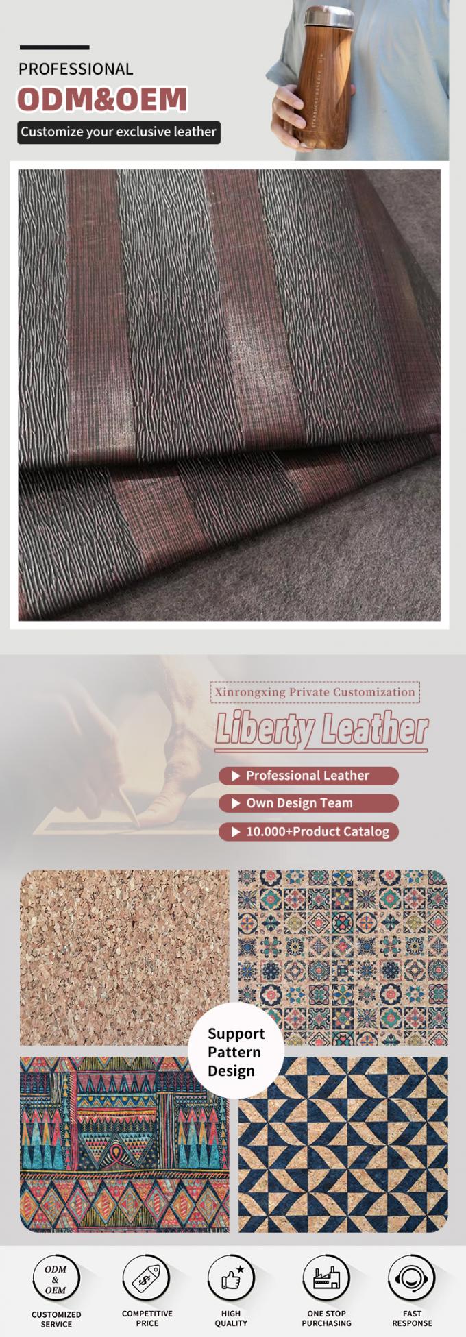 Pearly Lustre Pvc Wood Grain Pattern Artificial Synthetic Leather Background Wall Wallet Box Scarpe Taccuino Tessuto in Pelle 4