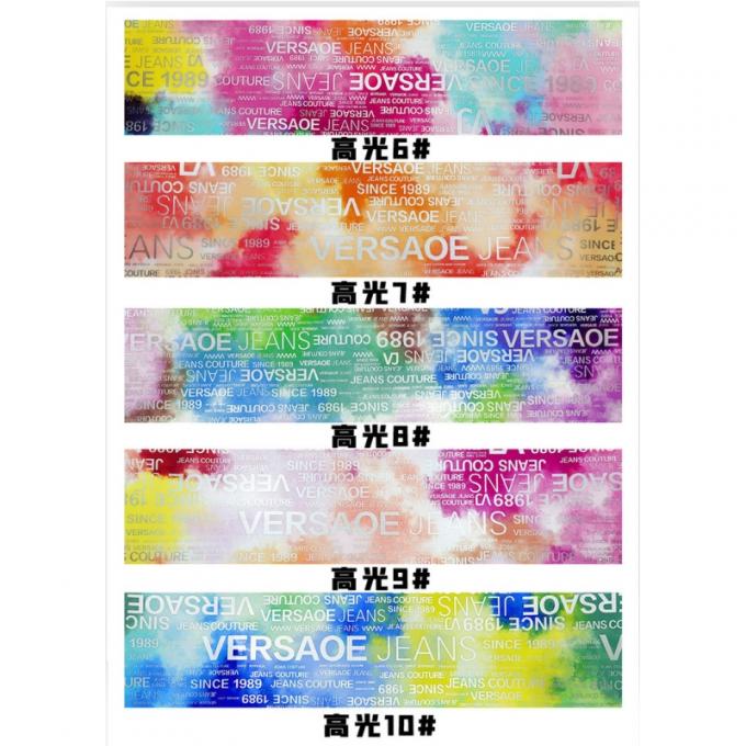 PU Lettere arcobaleno Stampa rivista Disegno cuoio sintetico impermeabile Tessuto di cuoio finto per borsa da bagaglio Mobili cosmetici/sofà 11