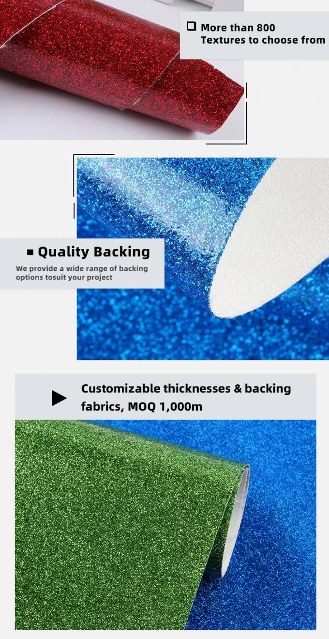 PU Film Rivestito Glitter Tessuto per Scarpe Arco Artigianato Falso Pelle Pelle Sintetica Stretta Impermeabile Per Divano Rivestimento Esterno 5