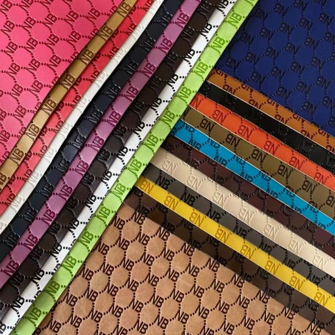 Personalizza la pelle sintetica goffrata con cambio colore in vinile PU per scarpe, borse, tappetini da tavolo, tessuto in finta pelle 15