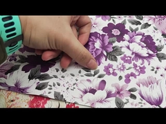 Fiori colorati stampati PVC PU Materiale di pelle sintetica finta
